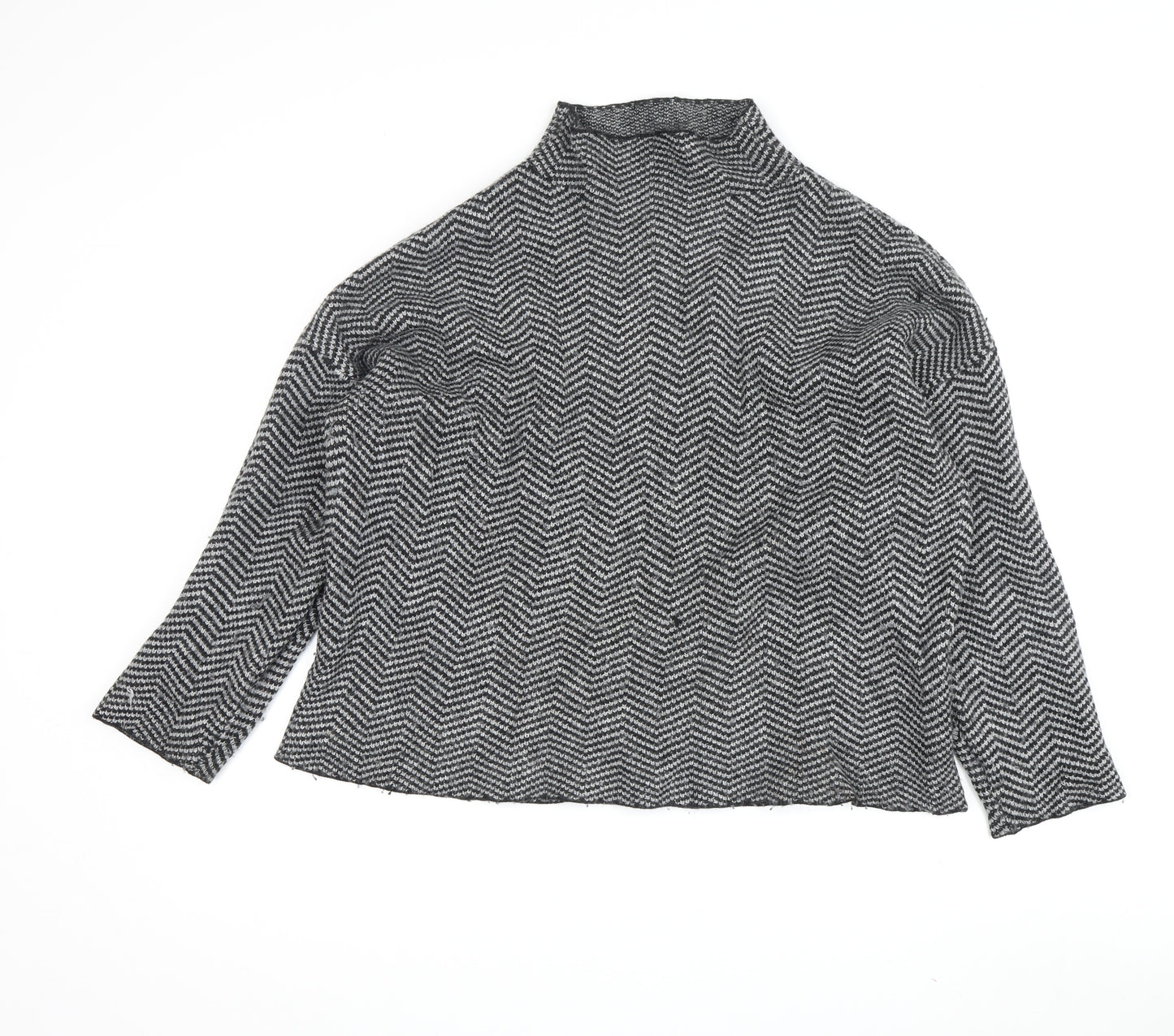 Kin by John Lewis Women's Grey High Neck Jumper, L