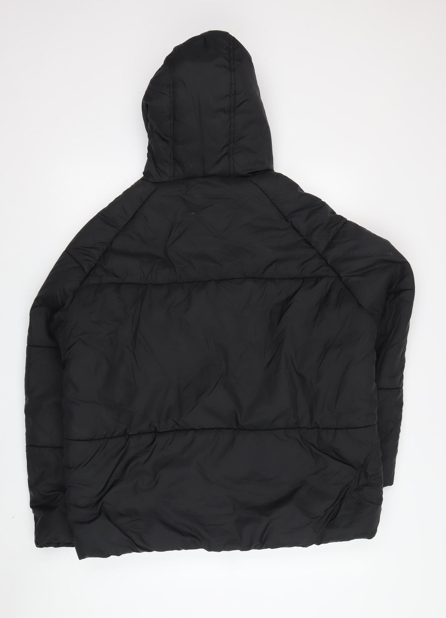 PrettyLittleThing Women's Black Puffer Jacket Size 6
