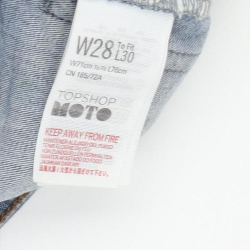 Topshop Women's Blue Ankle Slim Jeans