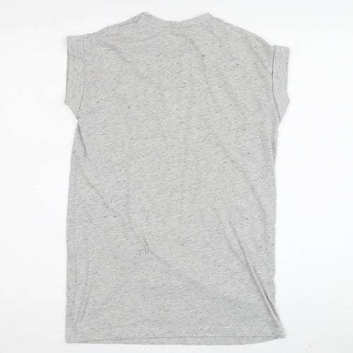 Marvel Grey Comic Theme Women's T-Shirt, Size 8