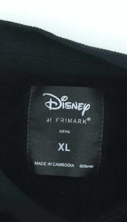 Disney Men's Black XL Christmas Graphic Sweatshirt
