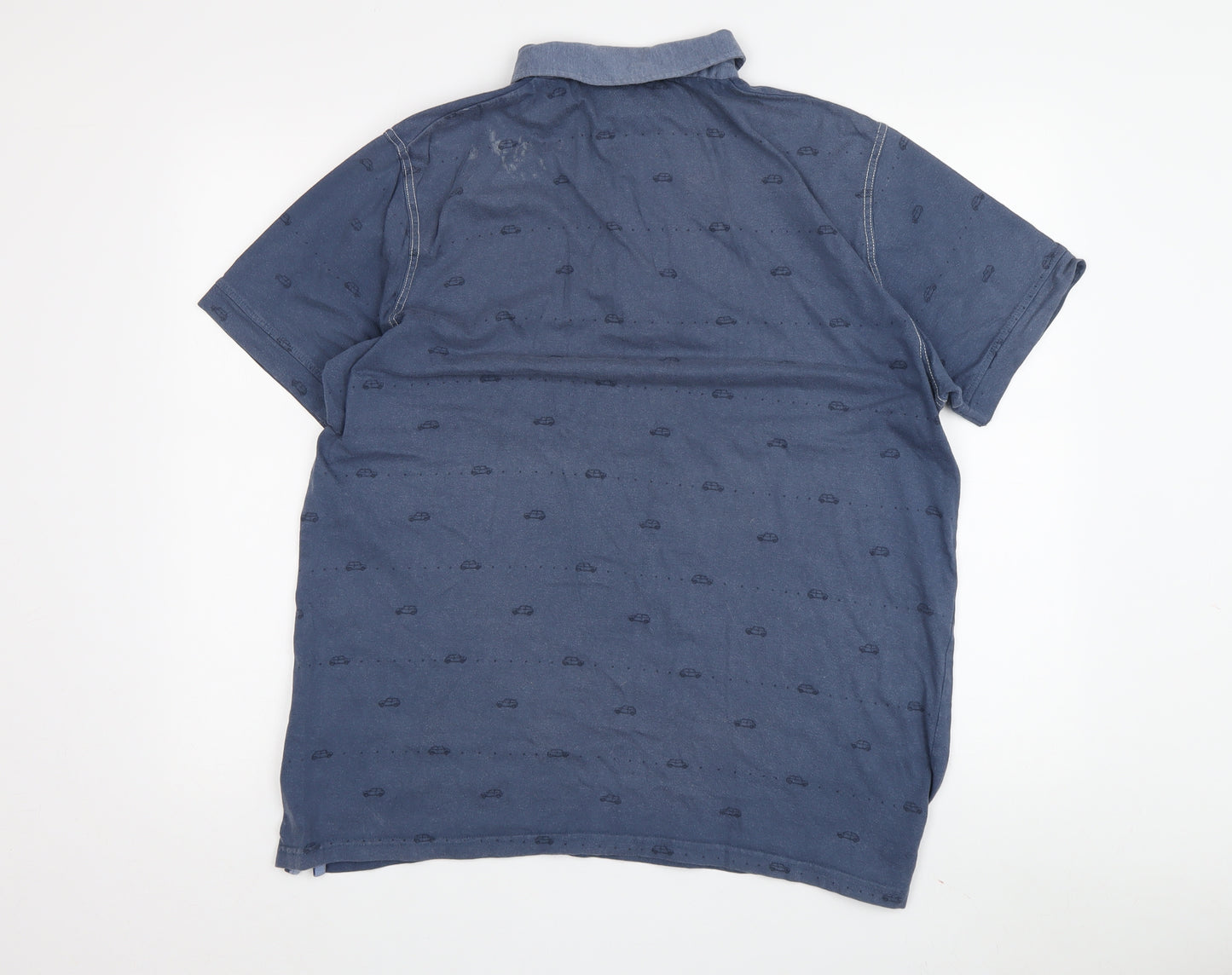 Lee Cooper Men's Blue L Polo Shirt Short Sleeve