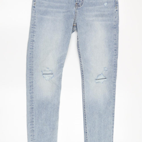 Gap Girls Blue Skinny Jeans Size 12, High-Rise