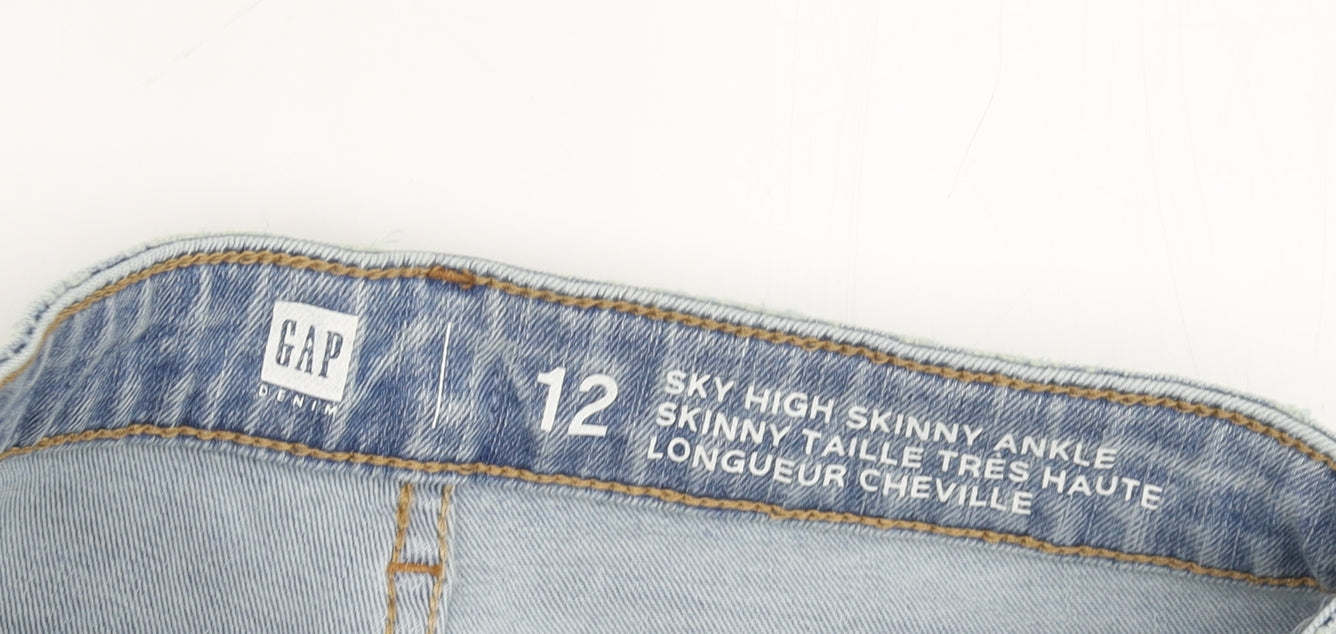 Gap Girls Blue Skinny Jeans Size 12, High-Rise