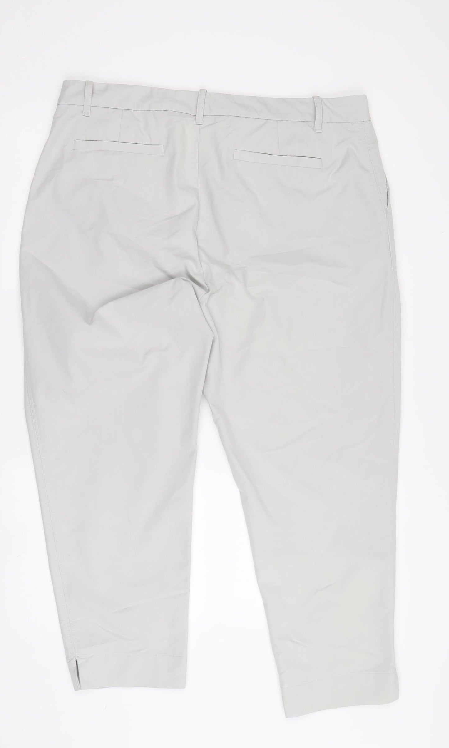 Marks and Spencer Women's Beige Chino Trousers Size 18
