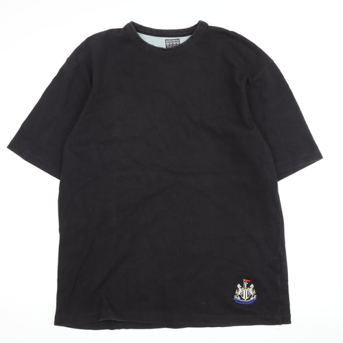 Newcastle United Black Men's M T-Shirt, Crew Neck Casual