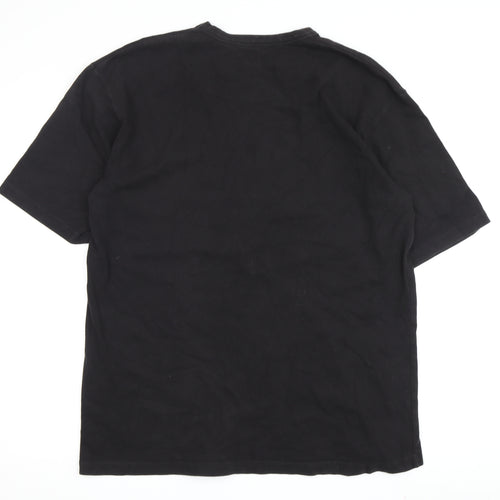 Newcastle United Black Men's M T-Shirt, Crew Neck Casual