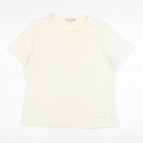 Classics by Berketex Women's Ivory T-Shirt Size 14