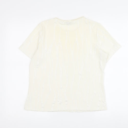 Classics by Berketex Women's Ivory T-Shirt Size 14
