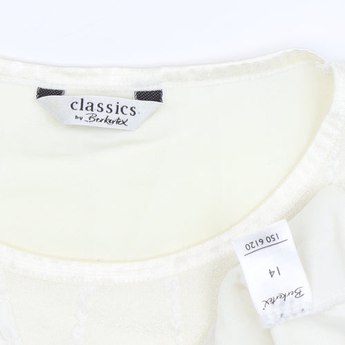 Classics by Berketex Women's Ivory T-Shirt Size 14