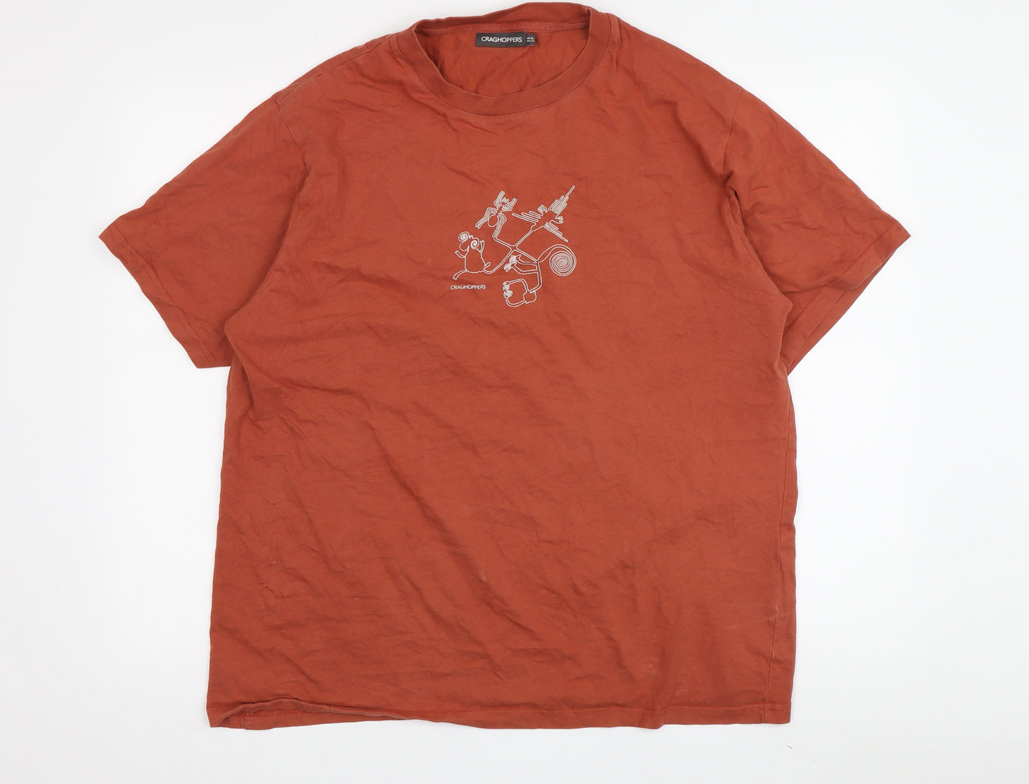 Craghoppers Men's Orange XL Cotton T-Shirt