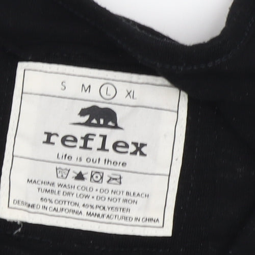 Reflex Unisex Black Crew T-Shirt M California Theme