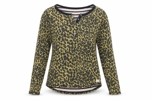 Front view of Scotch & Soda Women's Multicoloured Animal Print Blouse
