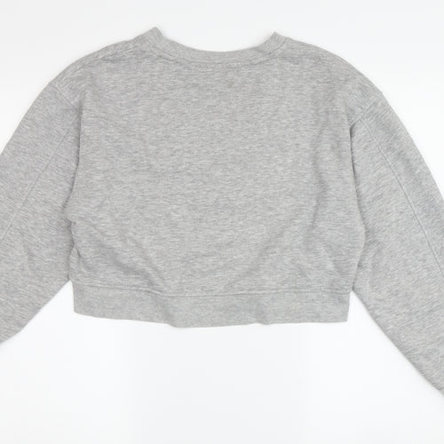Zara Grey Women's S Pullover Sweatshirt