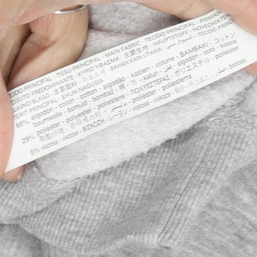 Zara Grey Women's S Pullover Sweatshirt