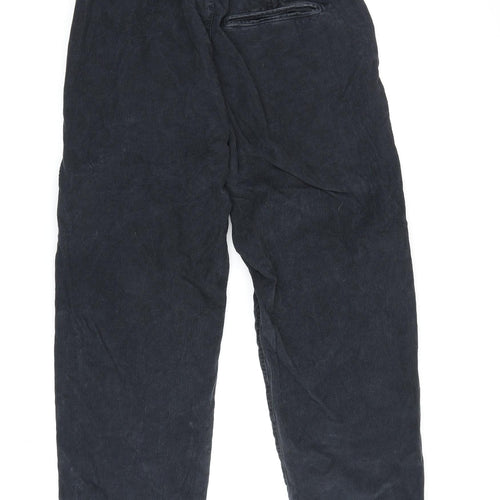 Urban Outfitters Men's Black Corduroy Trousers, Size 32