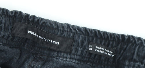 Urban Outfitters Men's Black Corduroy Trousers, Size 32