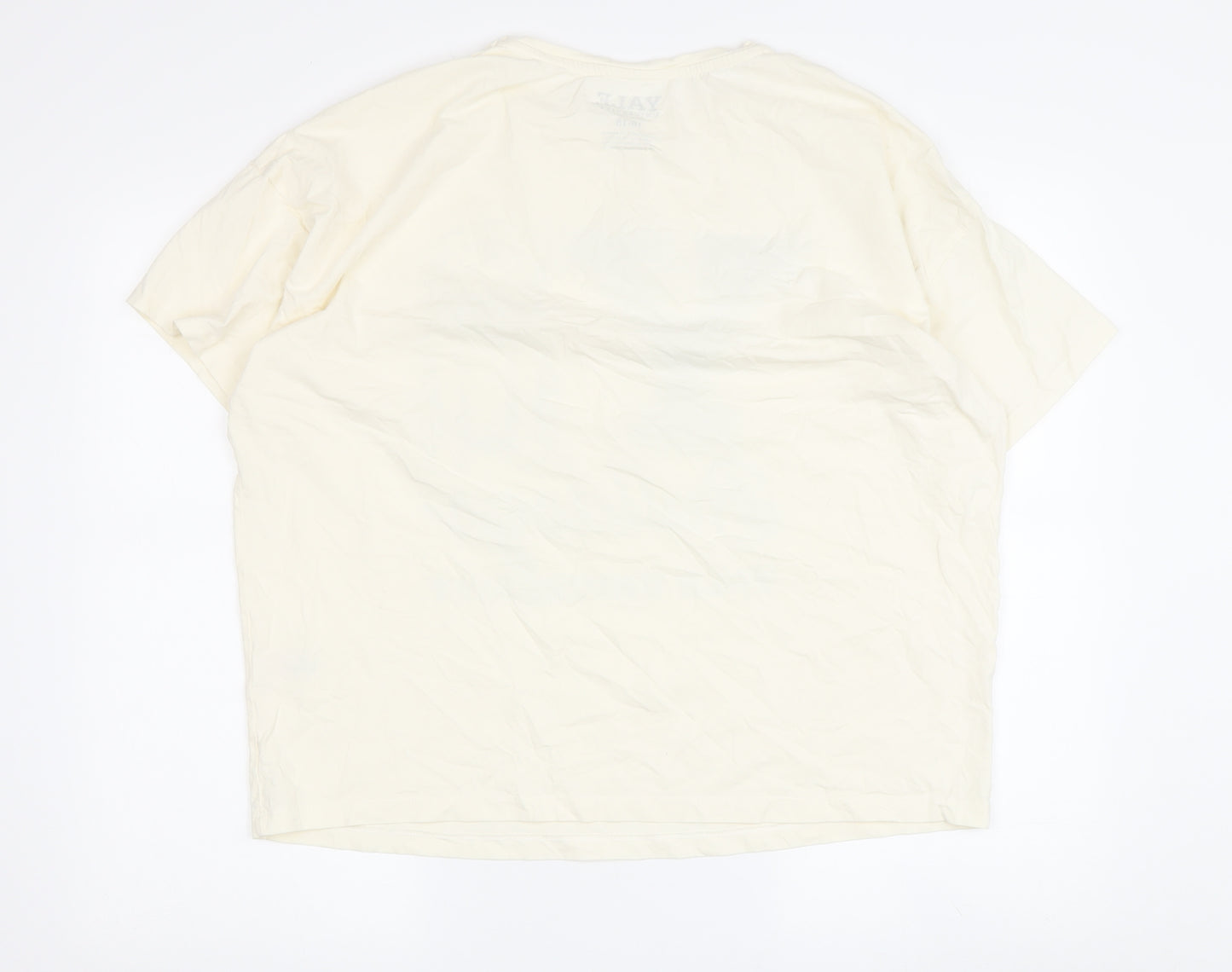 Yale University Ivory T-Shirt, Size 16, Unisex Adults