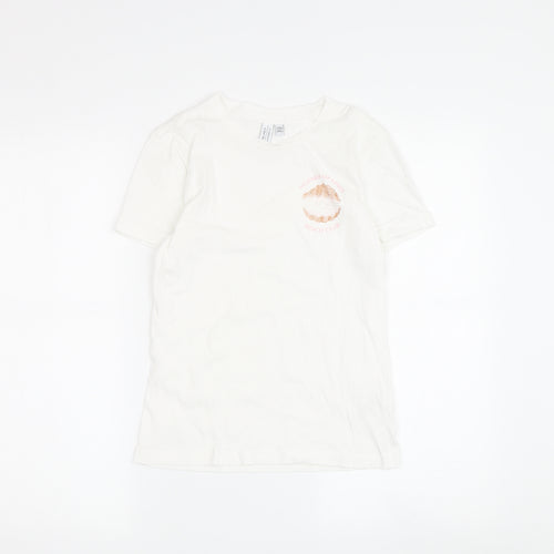& Other Stories Girls White T-Shirt, Size 12, Classic Style