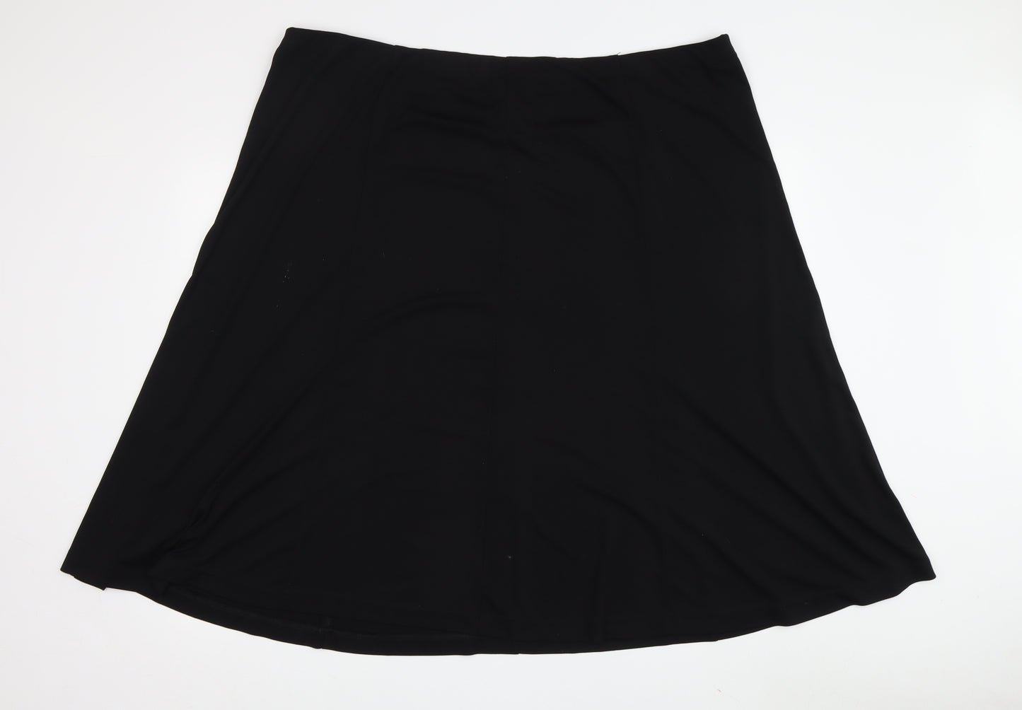 Classics Women's Black A-Line Knee Length Skirt