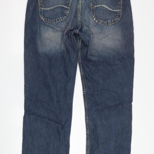 Lee Men's Blue Straight Denim Jeans, Size 36-32
