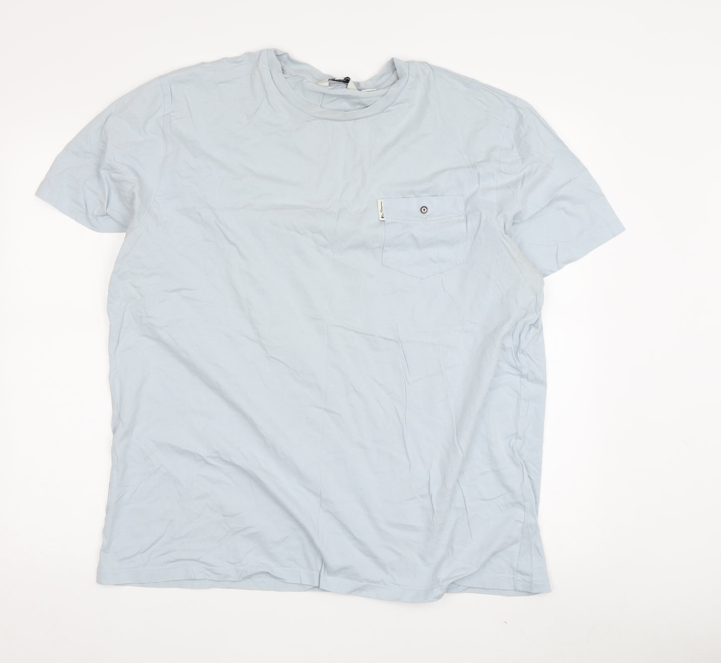 Ben Sherman Men's Blue Cotton Jersey T-Shirt Size 2XL