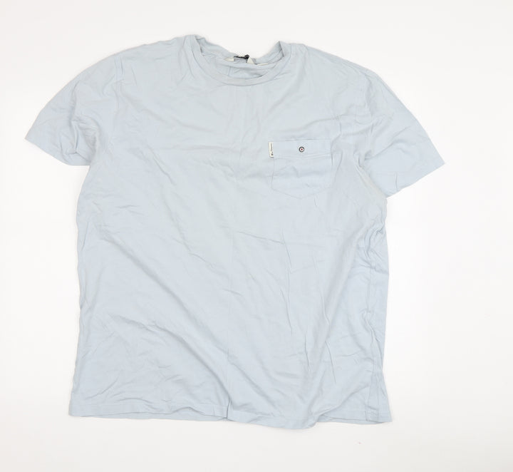 Ben Sherman Men's Blue Cotton Jersey T-Shirt Size 2XL