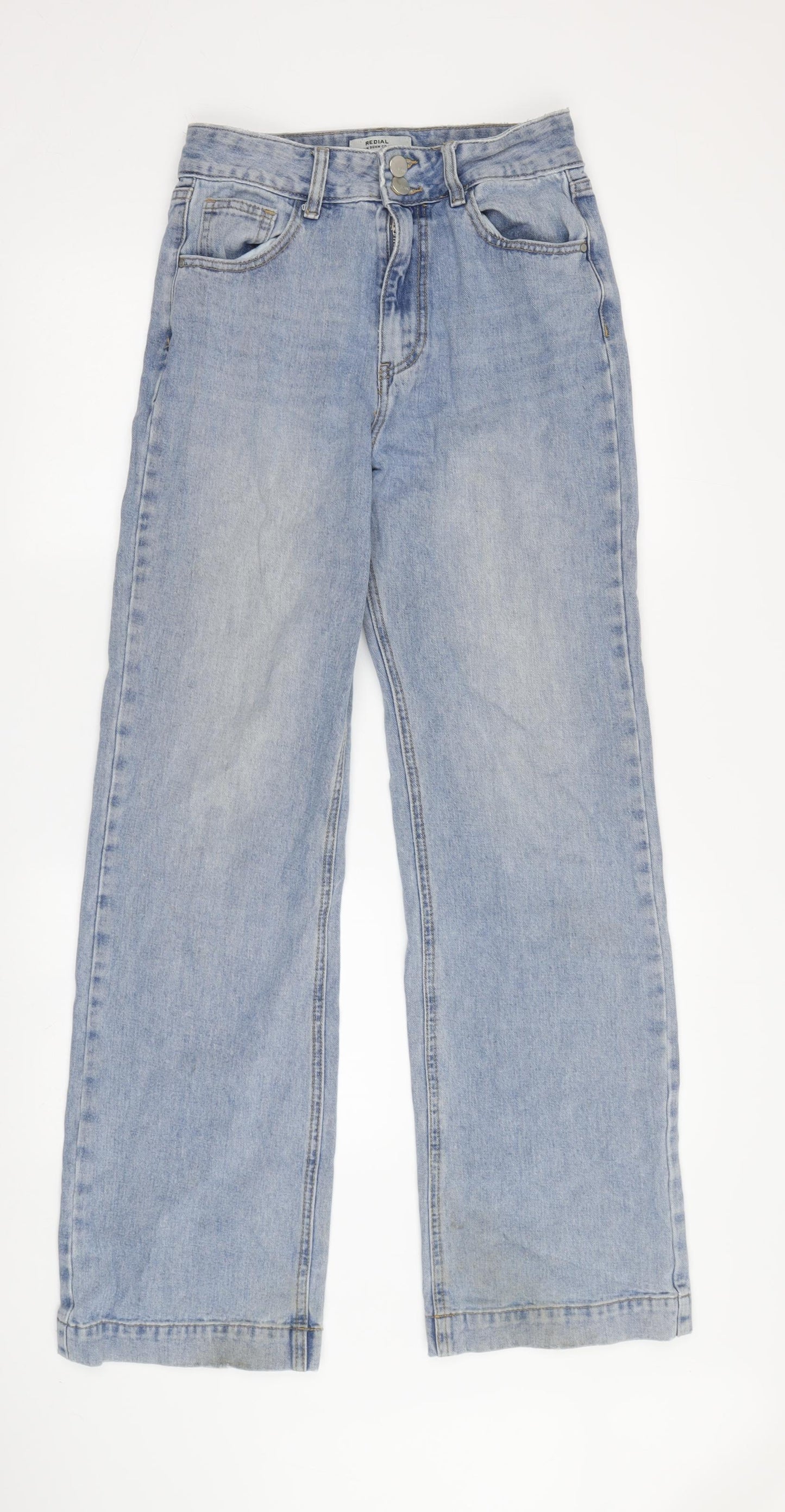 Redial Women's Blue Wide-Leg Jeans Size 8