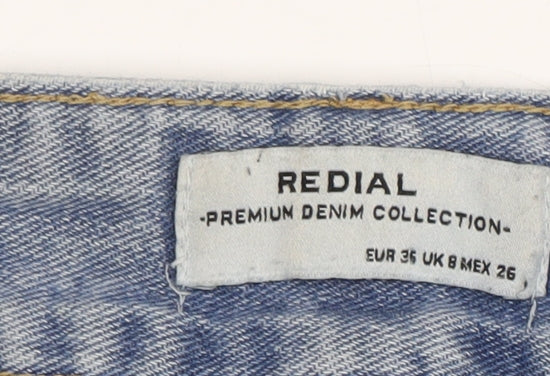 Redial Women's Blue Wide-Leg Jeans Size 8