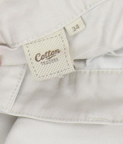 Cotton Traders Men's Beige Chino Trousers Size 34