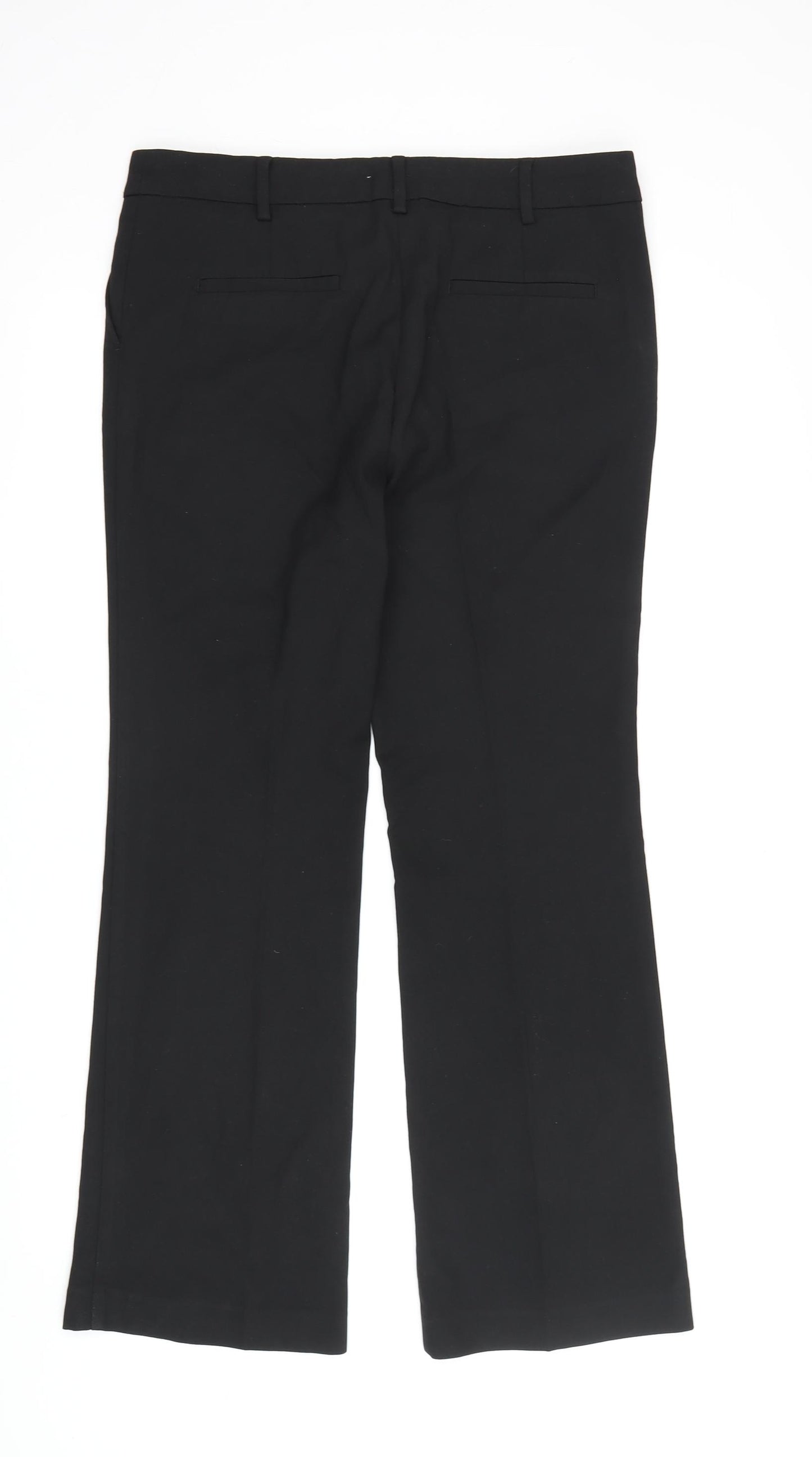 Next Women's Black Petite Trousers Size 10P - Business Casual