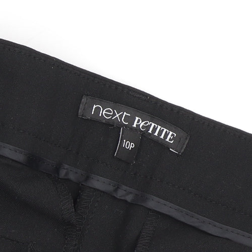 Next Women's Black Petite Trousers Size 10P - Business Casual
