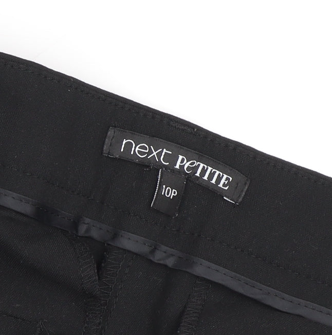 Next Women's Black Petite Trousers Size 10P - Business Casual