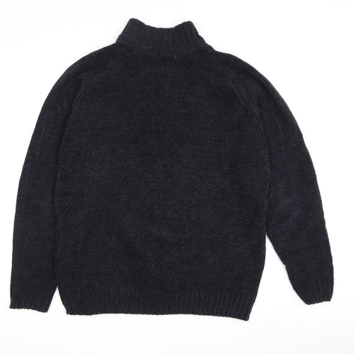 EWM Men's Black Cotton Pullover Jumper M