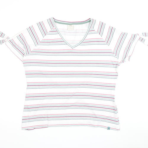 Trespass Women's Striped T-Shirt, Size 16, White