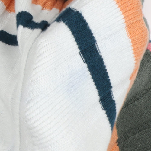 Next Women's Multicoloured Striped Pullover Jumper L