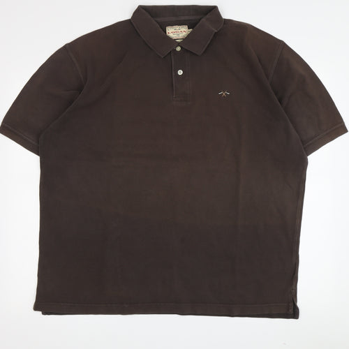 R. Logan & Sons Men's Brown Polo Shirt 2XL Casual