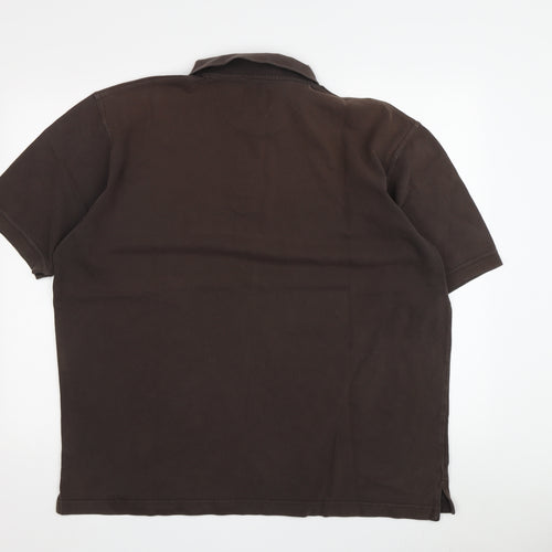 R. Logan & Sons Men's Brown Polo Shirt 2XL Casual