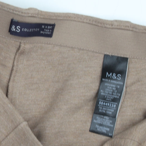 Marks and Spencer Beige Women's Leggings, Size 16, Casual