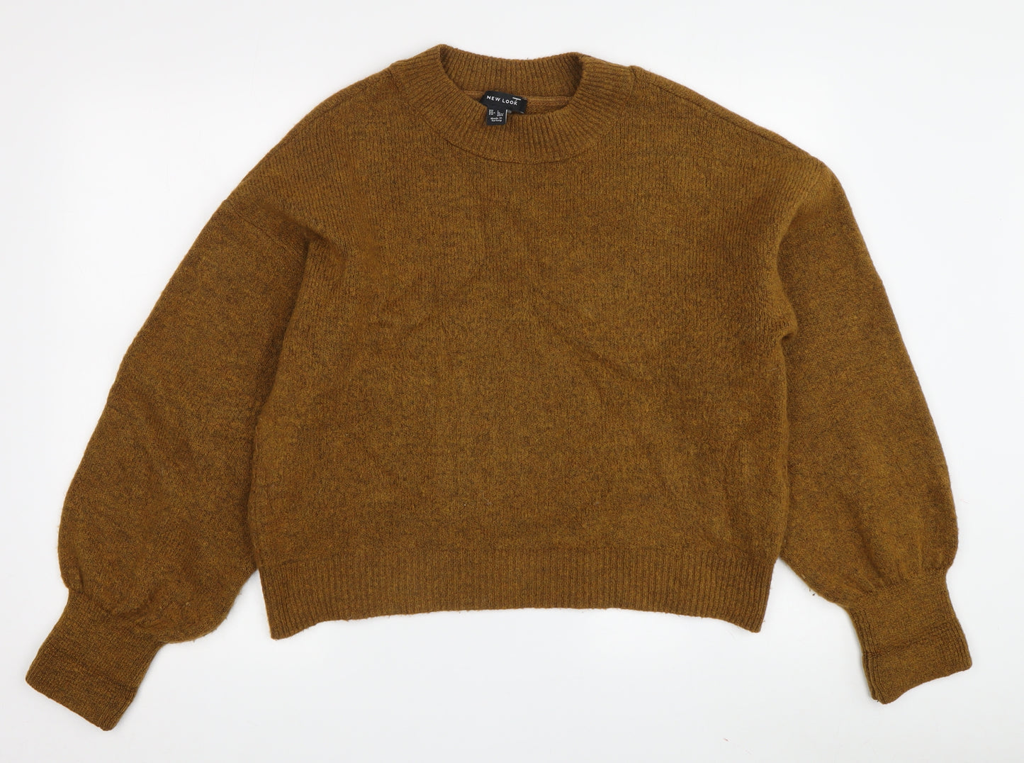 New Look Women's Brown Crew Neck Jumper L