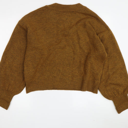 New Look Women's Brown Crew Neck Jumper L