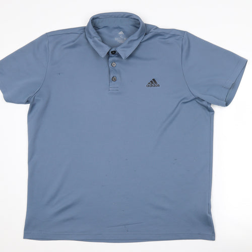 Adidas Men’s Blue XL AEROREADY Polo Shirt