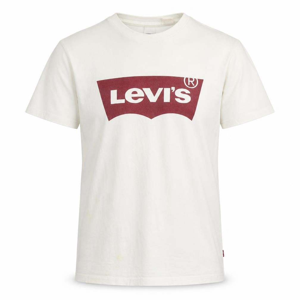 Front view of Levi's Men's White Logo T-Shirt XS