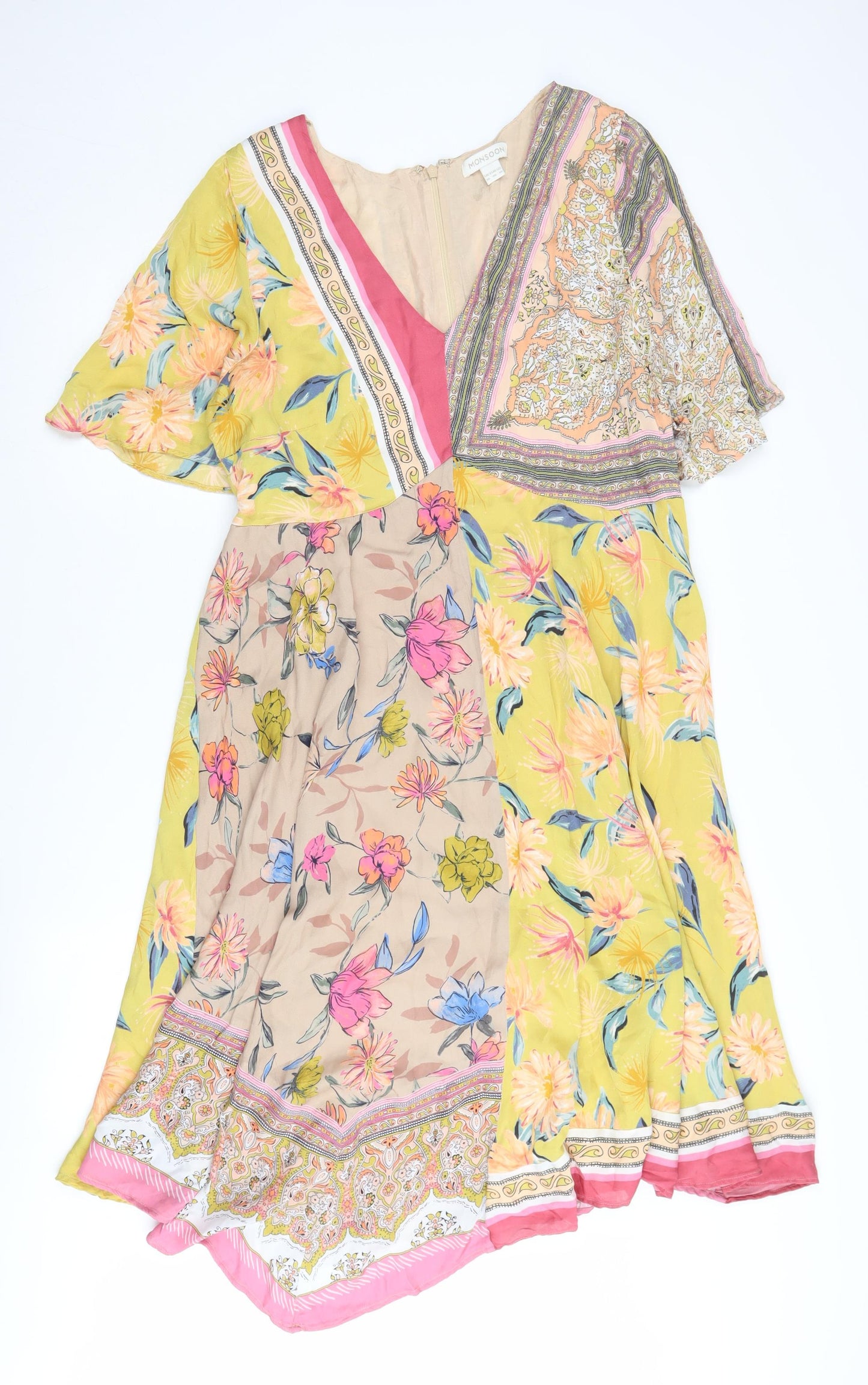 Monsoon Women's Multicoloured Floral A-Line Dress