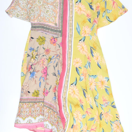 Monsoon Women's Multicoloured Floral A-Line Dress