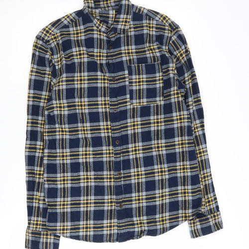 Jack & Jones Men's Blue Plaid Casual Shirt S