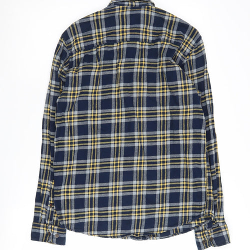 Jack & Jones Men's Blue Plaid Casual Shirt S