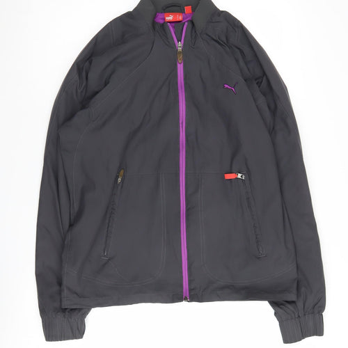 Puma Women's Purple Bomber Jacket, Size S - Casual Sporty Style