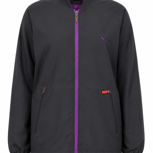 Puma Women's Purple Bomber Jacket, Size S - Casual Sporty Style