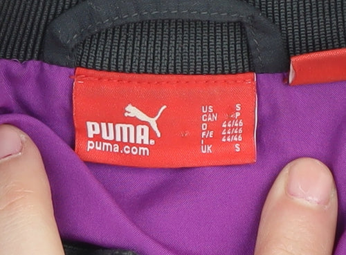 Puma Women's Purple Bomber Jacket, Size S - Casual Sporty Style